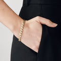 Athena | 9ct Yellow Gold 3.67ct tw. Lab Grown Diamond Emerald Cut Tennis Bracelet